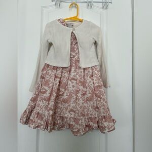 Haute Hippie Girls Dress & Cardigan Set